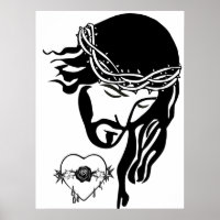 Jésus Christ Thorns Bleeding Heart Art