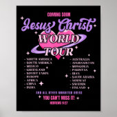 Poster Jesus Christ World Tour Coming Soon You Can't Miss (Devant)