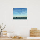 Poster Jésus & Colombe dans une Scène de Ciel Tranquille (Cuisine)