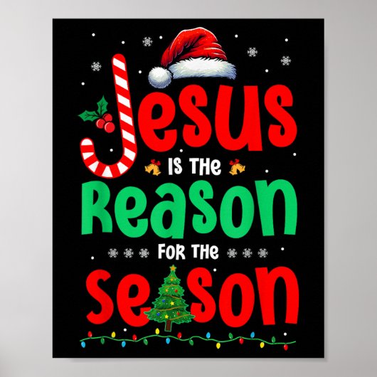 Poster Jésus Costume Fier Raison De La Saison Noël Sa (Devant)