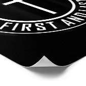 Poster Jésus Croix Cercle Drôle Alpha Et Oméga - Premier (Coin)