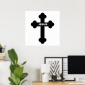 POSTER JESUS CROSS (Bureau à domicile)