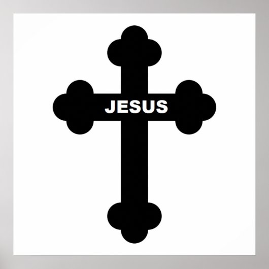 POSTER JESUS CROSS (Devant)