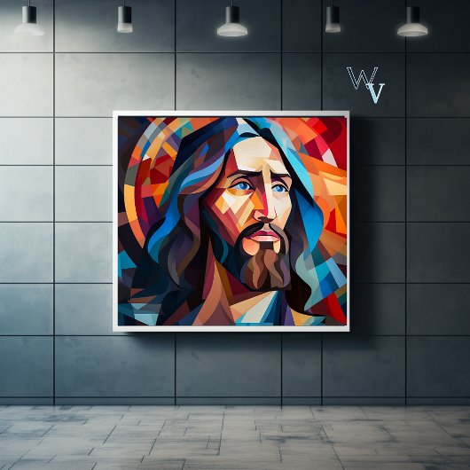 Poster Jésus Cubisme Art