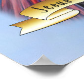 Poster Jésus Divin Miscy Bleu Anglais (Coin)