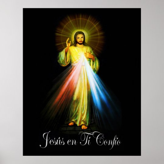 Poster Jesus Divina Misericordia Misericorde Divine Jes Zazzle Be