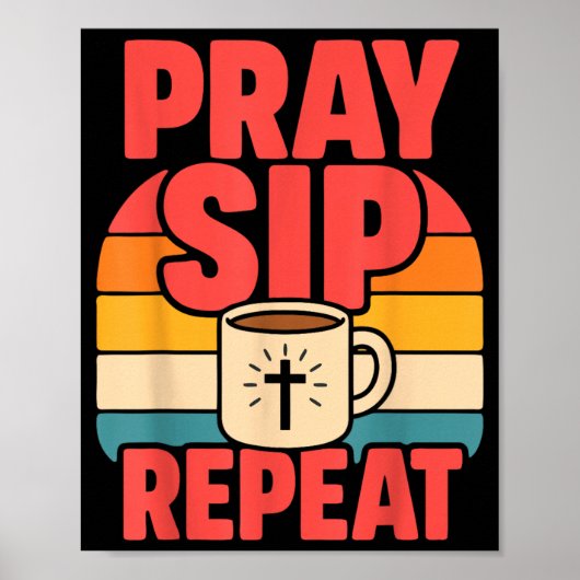 Poster Jésus drôle Café Foi chrétienne (Devant)