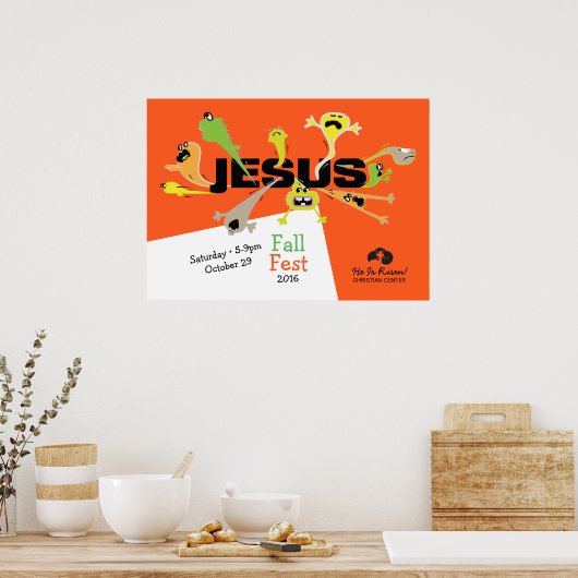 Poster Jésus effrayant (Cuisine)