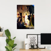 Poster Jésus élevant Lazare des morts (Bureau à domicile)