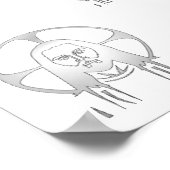 Poster Jésus en argent (Coin)