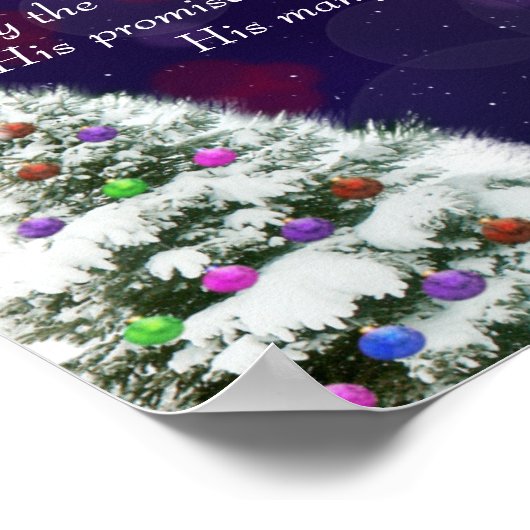 Poster Jésus en Neige (Coin)