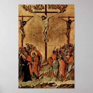 Poster Jésus entre deux voleurs