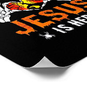 Poster Jésus Est Coeur Squelette Main (Coin)