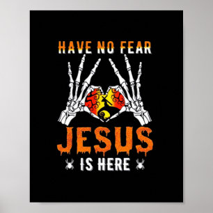 Poster Jésus Est Coeur Squelette Main