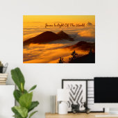 Poster "Jésus Est La Lumière Du Monde" (Bureau à domicile)