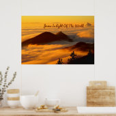 Poster "Jésus Est La Lumière Du Monde" (Cuisine)