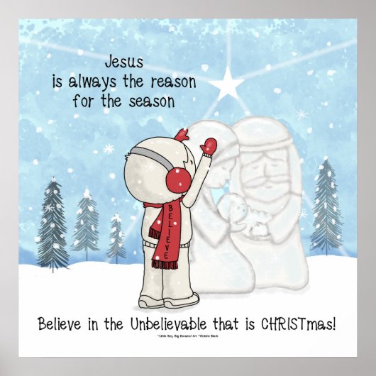 Poster Jésus est la raison de la saison (Devant)