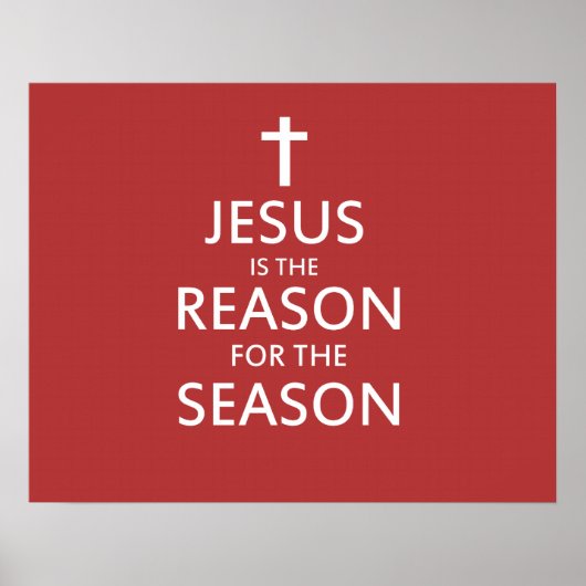 Poster Jésus est la raison de la saison (Devant)