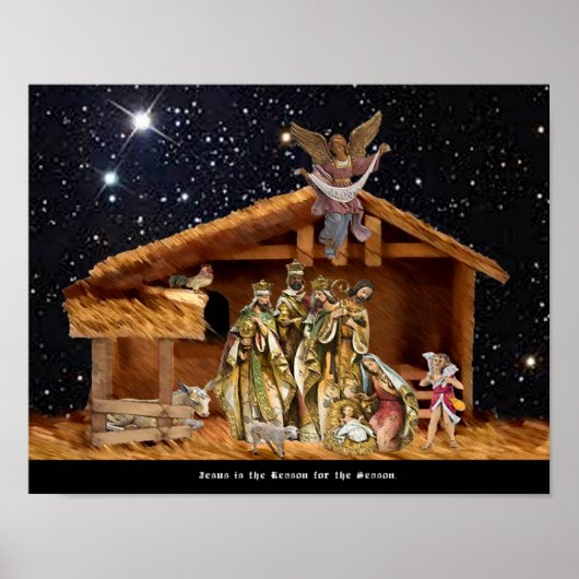 Poster Jésus est la raison de la saison. (Devant)