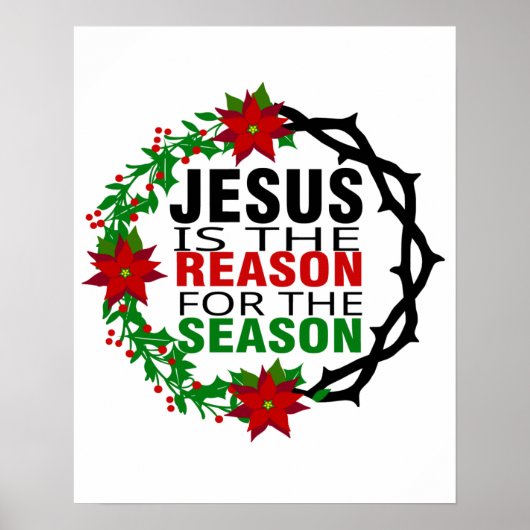 Poster Jésus est la raison de la saison (Devant)