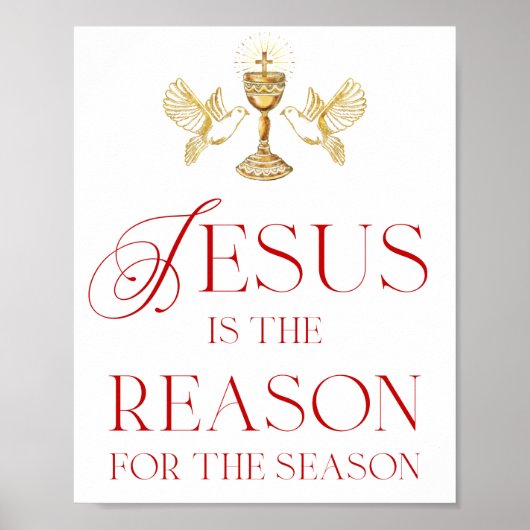 Poster Jésus Est La Raison De La Saison (Devant)