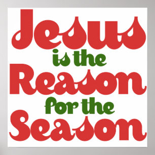 Poster Jésus est la raison de la saison