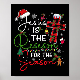 Poster Jésus est la raison de la saison de Noël Xmas