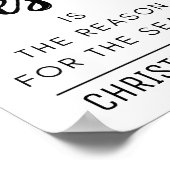 Poster Jésus est la raison de la saison Noël (Coin)