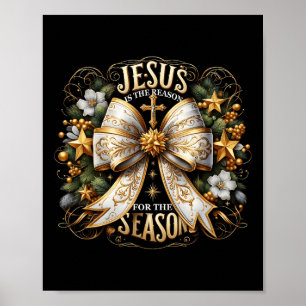 Poster Jésus Est La Raison De La Saison Noël Jésus