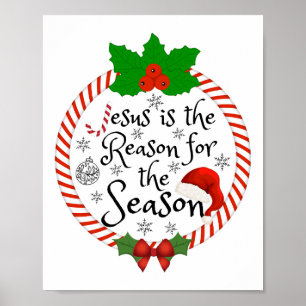 Poster Jésus est la raison de la saison T-shirt