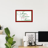 Poster Jésus est la raison de l'affiche (Bureau à domicile)