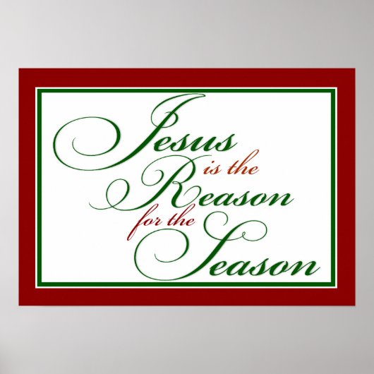 Poster Jésus est la raison de l'affiche (Devant)