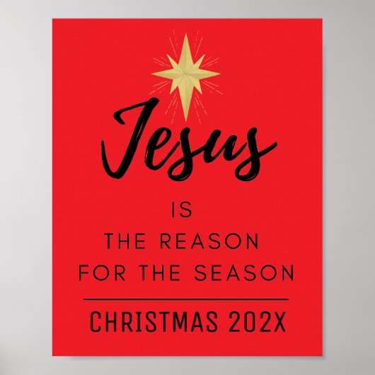 Poster Jésus est la raison de Noël (Devant)