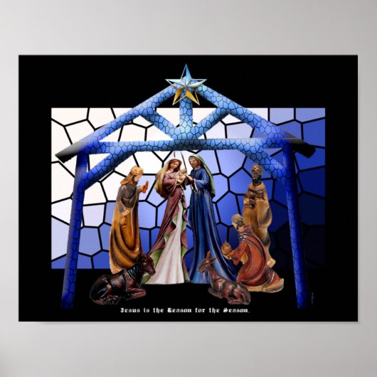 Poster Jésus est la raison - La réflexion de la Nativité (Devant)