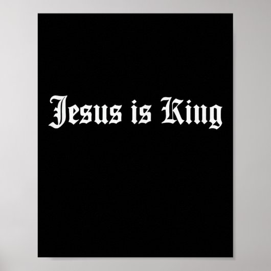 Poster Jésus Est Le Roi Chrétien (Devant)
