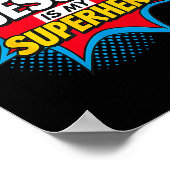 Poster Jésus Est Mon Chrétien Superhéros (Coin)