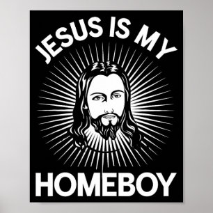 Poster Jésus Est Mon Pote Drôle T Shirt Biblique Chrétien