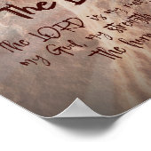 Poster Jésus est mon rocher avec la Bible Verse (Coin)