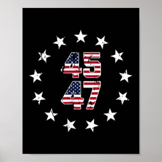 Poster Jésus Est Mon Sauveur Trump Est Mon Président Amér