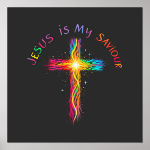 Poster Jésus est mon Sauveur Un rappel fidèle de l'amour