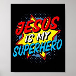 Poster Jésus est mon super-héros