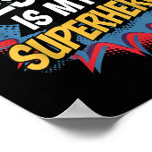 Poster Jésus Est Mon Super-héros Enfant Chrétien Dieu Fil (Coin)