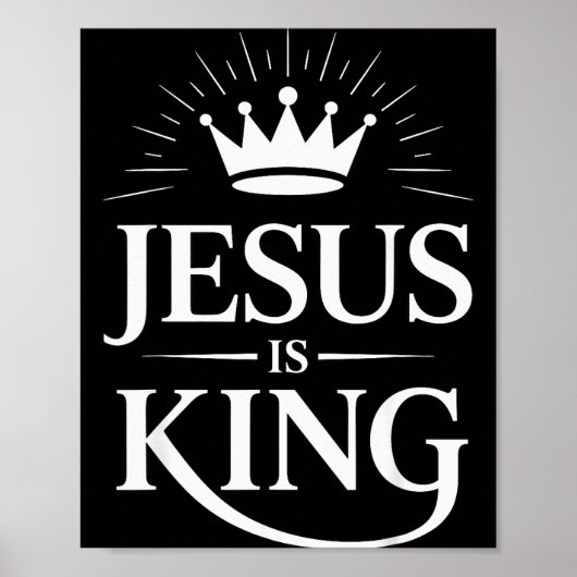 Poster Jésus Est Roi Chrétien (Devant)