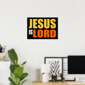 Poster Jésus est Seigneur (Bureau à domicile)
