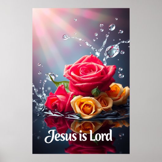 Poster Jésus est Seigneur (Devant)