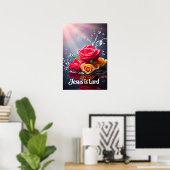Poster Jésus est Seigneur (Bureau à domicile)