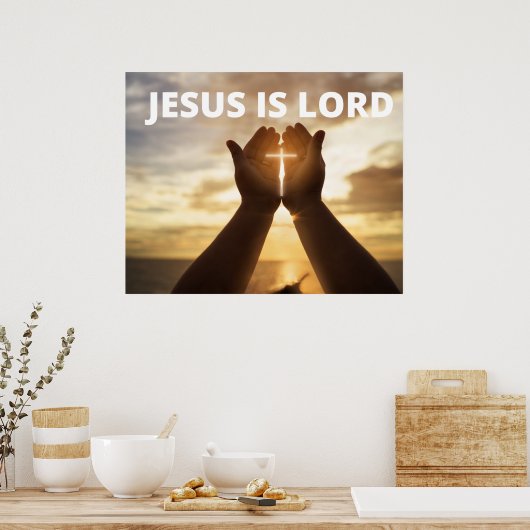 Poster Jésus est Seigneur (Cuisine)