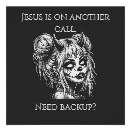 Poster Jésus est sur un autre téléphone – Secours de succ (Devant)