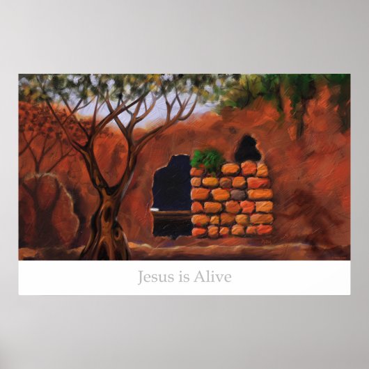 Poster Jésus est vivant (Devant)