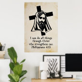 Poster jésus et croiser avec les écritures (Bureau à domicile)